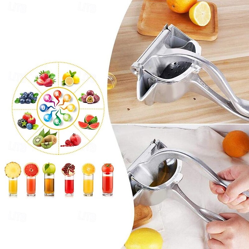 Fruit Juicer Orange Lemon Squeezer Extractor Stainless Steel Portable Manual Juicing Tool Easy to Use for Home3