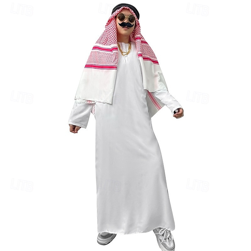 Arabian Princess Arabian Prince Halloween Dress Cosplay Costume Halloween Props Cosplay Adults' Men's Mardi Gras Performance Party Halloween Easy Halloween Costumes Dress Up4