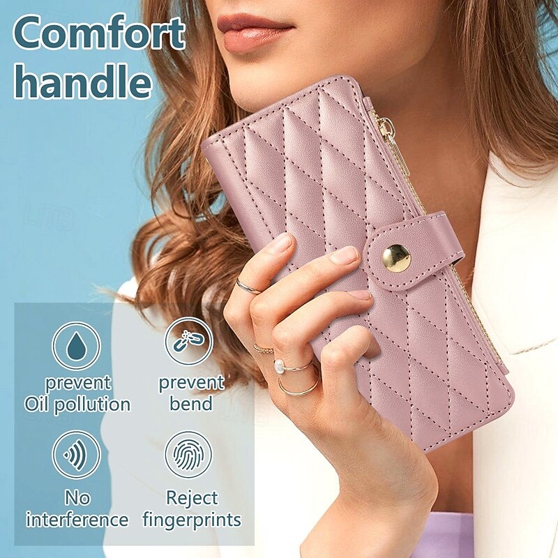 Phone Case For Samsung Galaxy Z Fold 7 Z Fold 6 Z Fold 5 Z Fold 4 Back Cover with Lanyard Kickstand Card Slot Retro TPU PU Leather3