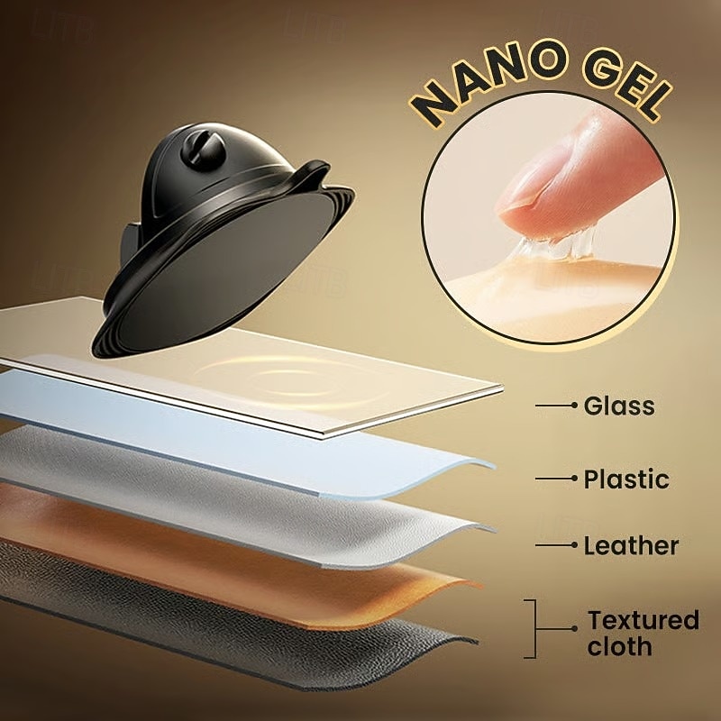 Stable Phone Mount For Car Dashboard Suction Cup Holder 360 Degree Rotatable Adjustable Vehicle Smartphone Stand Secure Navigation Support Bracket For All Cars3