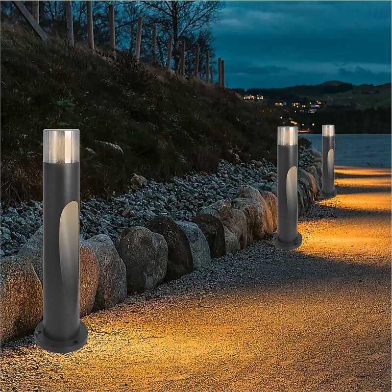 Outdoor LED Path Lights 60cm Acrylic Metal Light, Modern Design Garden Lamp, IP65 Weatherproof, Garden Floor Lamp2