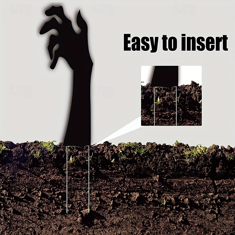 Black Hand Courtyard Logo for Halloween Decoration 5 Outdoor Garden Lawn Stake Logo Suitable for Halloween Party Decoration Supplies Props4