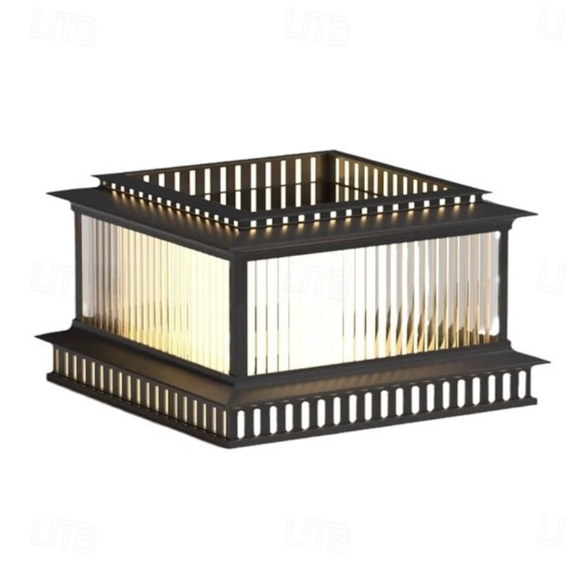 LED Outdoor Post Light Fixture Waterproof Courtyard Pillar Lamps for House Porch Patio Outside Deck Garage Yard Exterior Post Lantern Lamps3