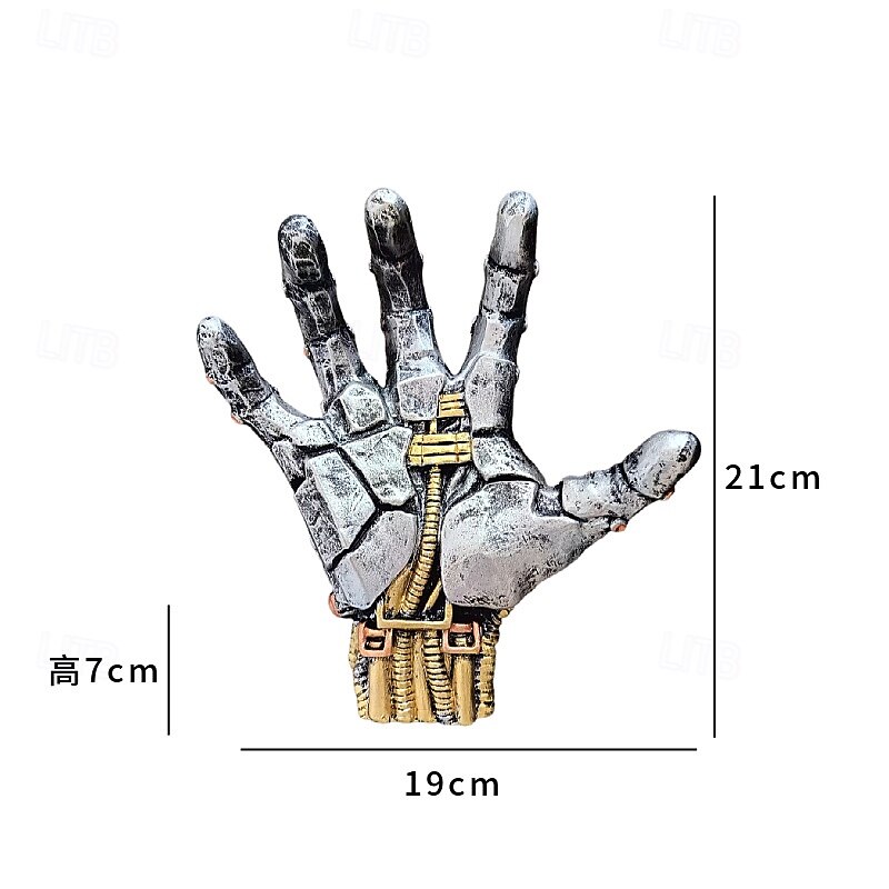 Gaming Controller Holder Stand, Basketball Stand Cyberpunk Silverhand Mechanical Hand, Desktop Gamepad Controller Universal Headphone Hanger Holder, Desktop Decoration Model Handmade Gifts4