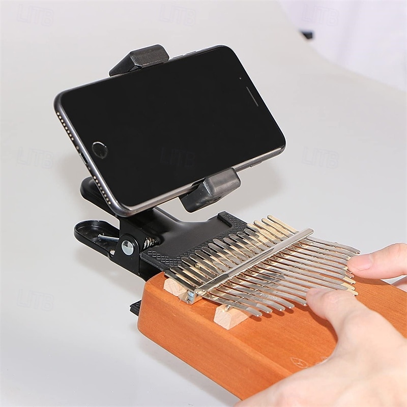 Guitar Head Phone Holder Mount for Live Broadcast Teaching Video Recording Android and iPhone Compatible Guitar/Electric Guitar/Bass/Ukulele2
