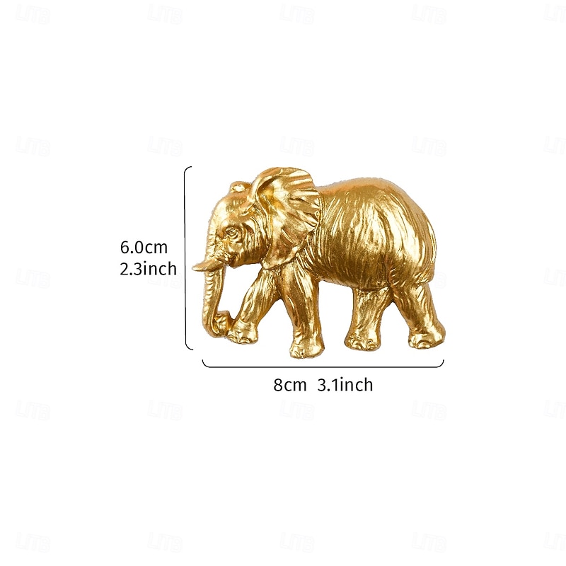 Resin Gold Elephant and Lion Head Switch Plate Covers, Decorative Wall Switch Art, Indoor Switch Decor Crafts, Year-Round Home Accent Accessories2