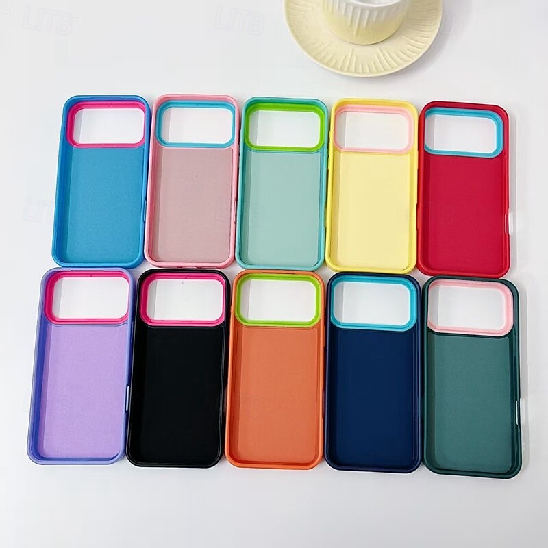 Phone Case For iPhone 17 Air 16 15 14 Pro Max Plus 16e 13 Pro Max Mini Back Cover Shockproof Color Gradient Silicone3