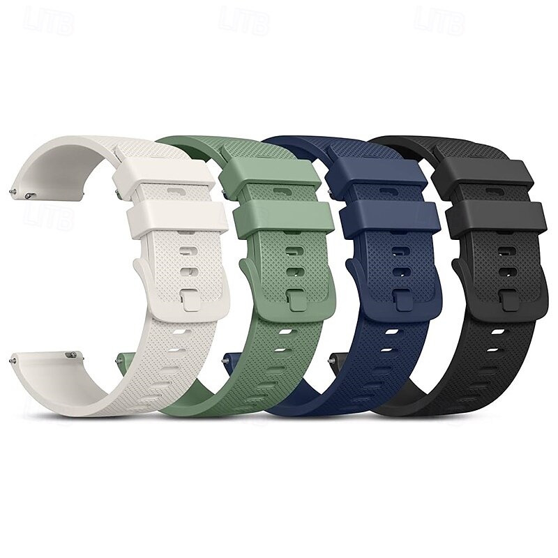 4 Pack Watch Band for Garmin Samsung Galaxy Huawei Watch 3 Pro, Watch 2 Classic, Watch GT 3 Pro / 2 Pro / 2e / Runner / Active / 42mm / 46mm, Honor Magnic 2 GS 3i GTS 4,4mini, 3,2,2mini, 2e, GTR4