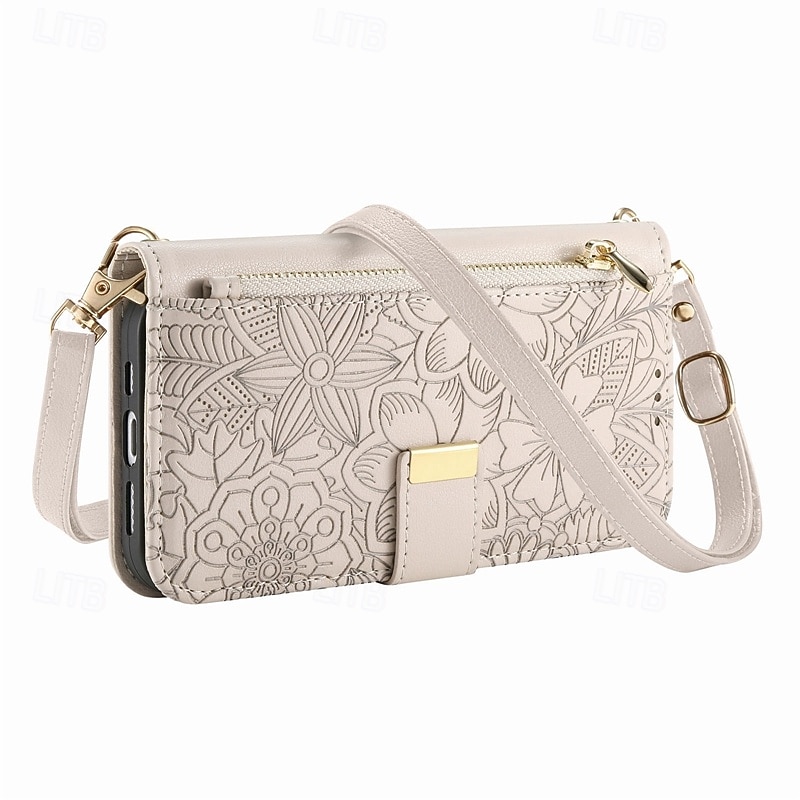 Phone Case For iPhone 17 Pro Max 17 Air 16 15 14 Pro Max Plus 16e 13 Pro Max Wallet Case Zipper with Lanyard Kickstand Retro TPU PU Leather4