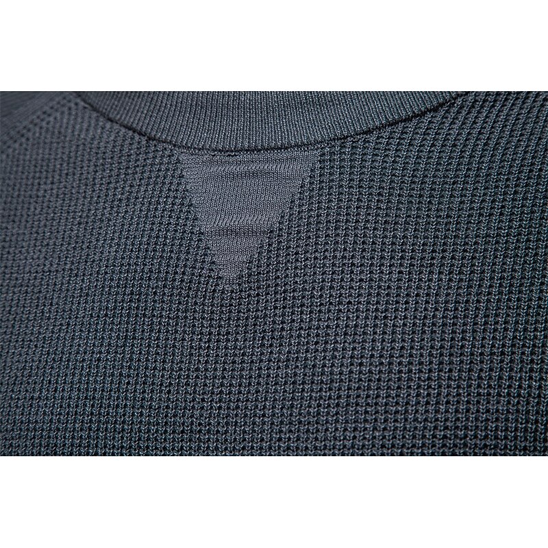 Men's Pullover Sweater Jumper Waffle Knit Crewneck Plain Crew Neck Vintage Cool School Vacation Clothing Apparel Raglan Sleeves Spring Fall Dark Navy Khaki S M L3