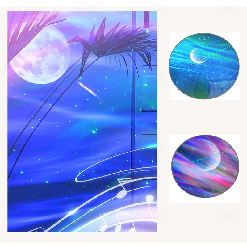 Northern Galaxy Light Aurora Projector with 8 Light Effects LED Star Projector for Bedroom Nebula Lamp Remote Control for Parties2