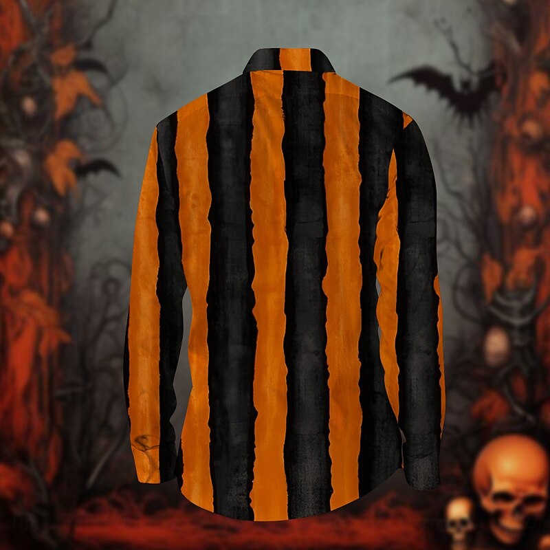 Pumpkin Blouse / Shirt Character Graphic For Men's Adults' Halloween Carnival 3D Print Party Casual Daily3