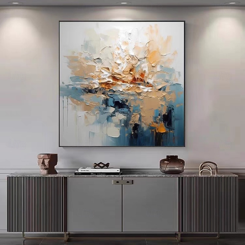 Mintura Handmade Simplicity Abstract Oil Paintings On Canvas Wall Art Decoration Modern Picture For Home Decor Rolled Frameless Unstretched Painting