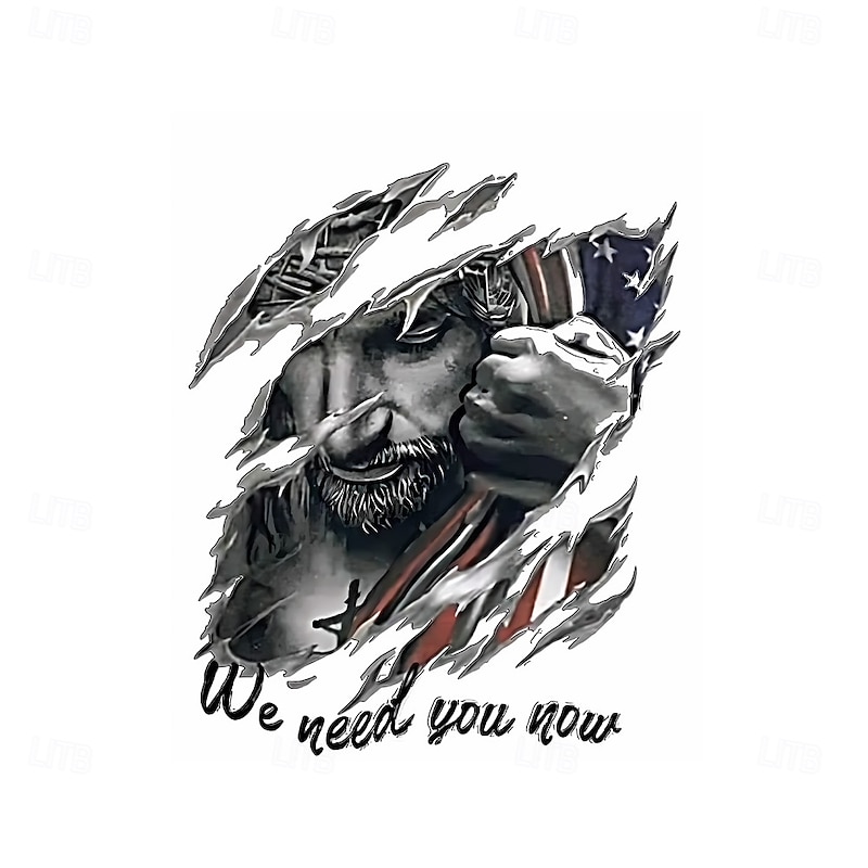 Men's Jesus Faith Hoodie Sweatshirt Cool Party Crew Neck Club Streetwear White Red Drawstring Fall Winter Designer2