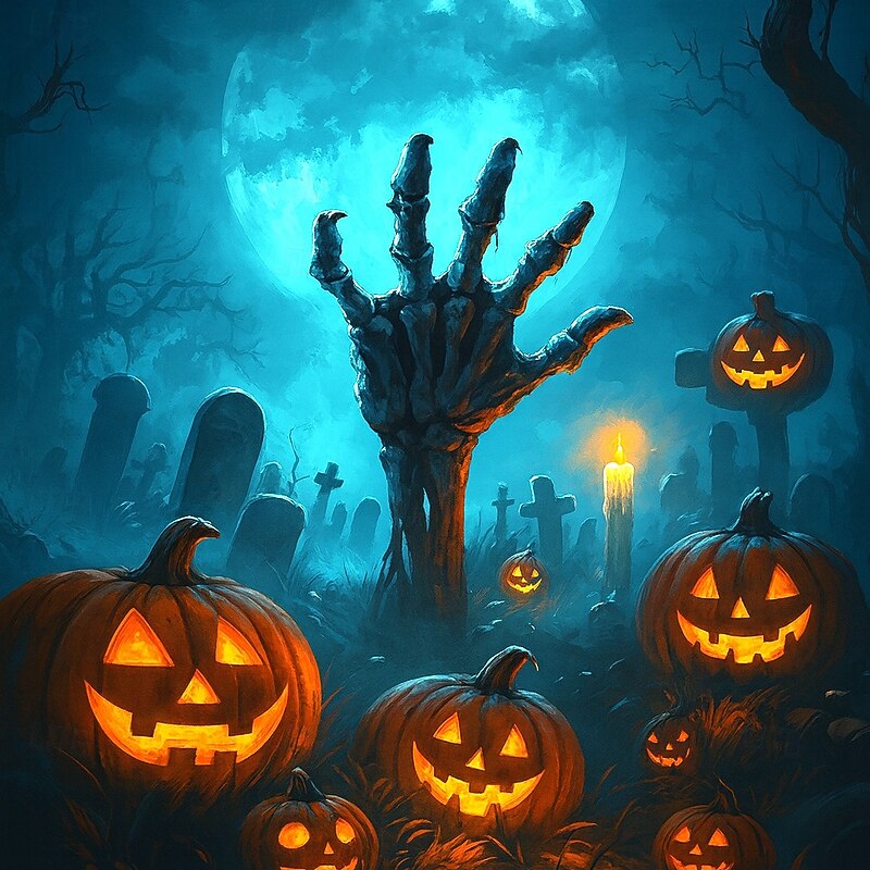 Halloween Men's Pumpkin Sweatshirt Punk Party Crew Neck Vacation Black Crewneck 3D All Seasons Designer2