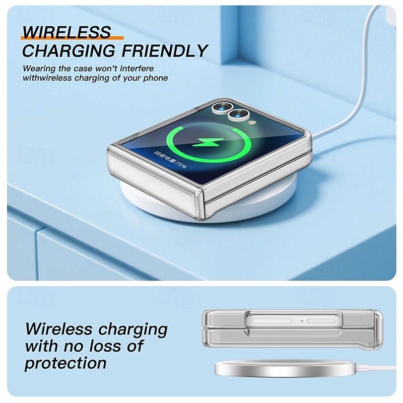 Phone Case For Samsung Galaxy Z Flip 7 Back Cover Shockproof Retro PC4