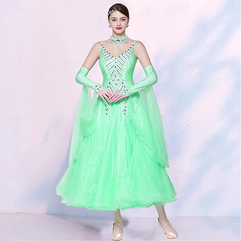 Ballroom Dance Dresses for Women Competition Waltz Modern Danwear Costumes3
