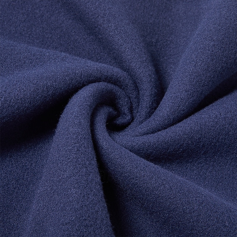 Men's Fleece Pants Sweatpants Trousers Straight Leg Sweatpants Drawstring Elastic Waist Baggy Plain Comfort Warm Full Length Outdoor Casual Daily Sports Fashion Black Navy Blue Micro-elastic4