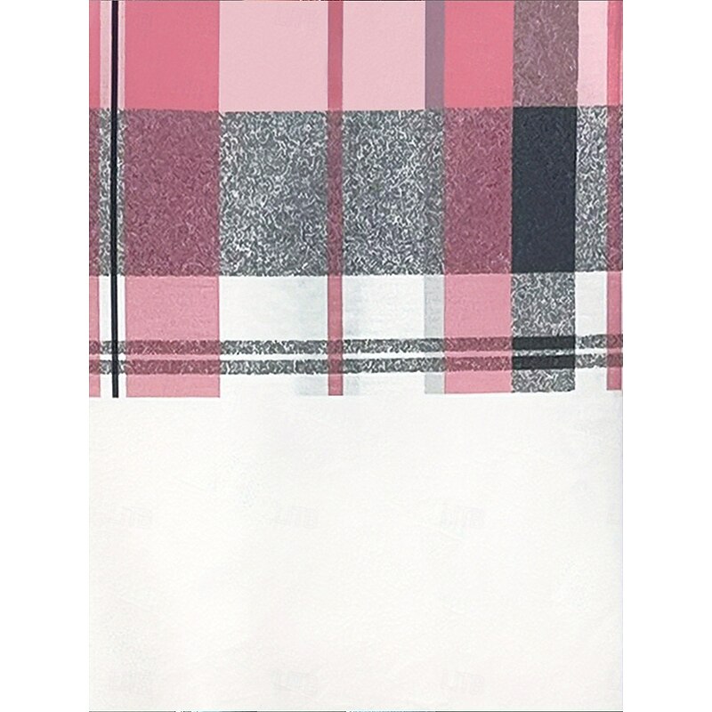 Women's Pullover Sweatshirt Zip Up Sweatshirts Graphic Geometric Plaid Fashion Casual Long Sleeve Crew Neck Regular Tops Street Dailywear Zipper Print Light Pink Spring Fall Winter4