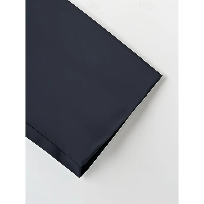 Men's Wedding Party Business Suits Notch Lapel Black Formal Solid Colored Tailored Fit 2 Piece Single Breasted One-button3