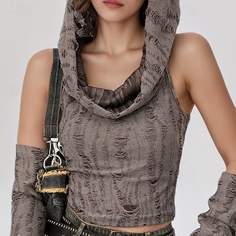 Women's Texture Blouse T Shirt Plain Fashion Long Sleeve Asymmetric Neck Regular Tops Daily Weekend Cut Out Black Gray Fall3