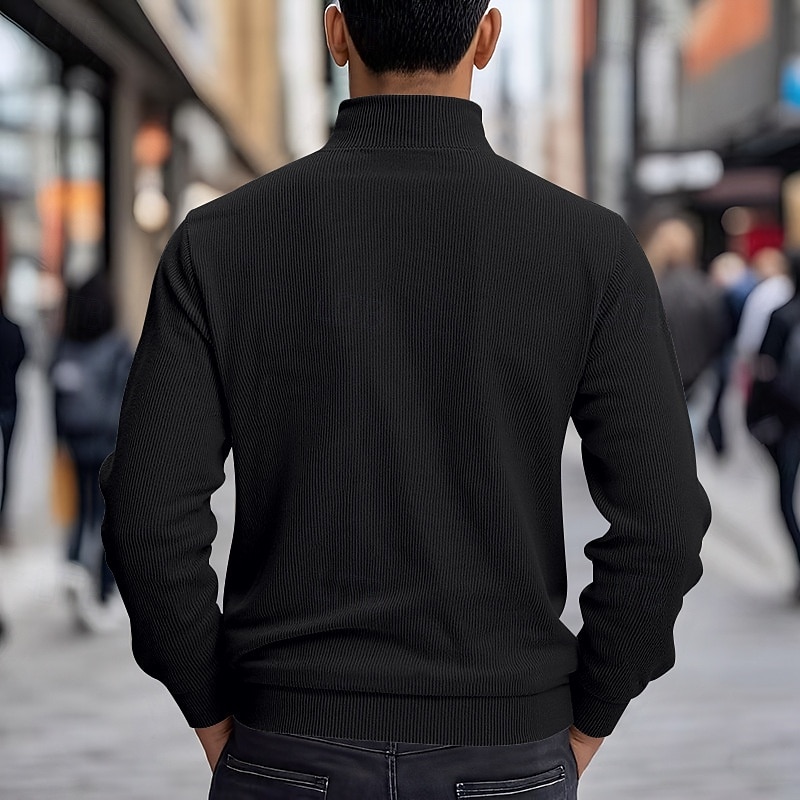 Men's Lightweight Jacket Corduroy Jacket Casual Jacket Vacation Daily Breathable Pocket Spring Fall Plain Fashion Classic Lapel Regular Black Brown Light Grey Army Green Apricot Jacket4