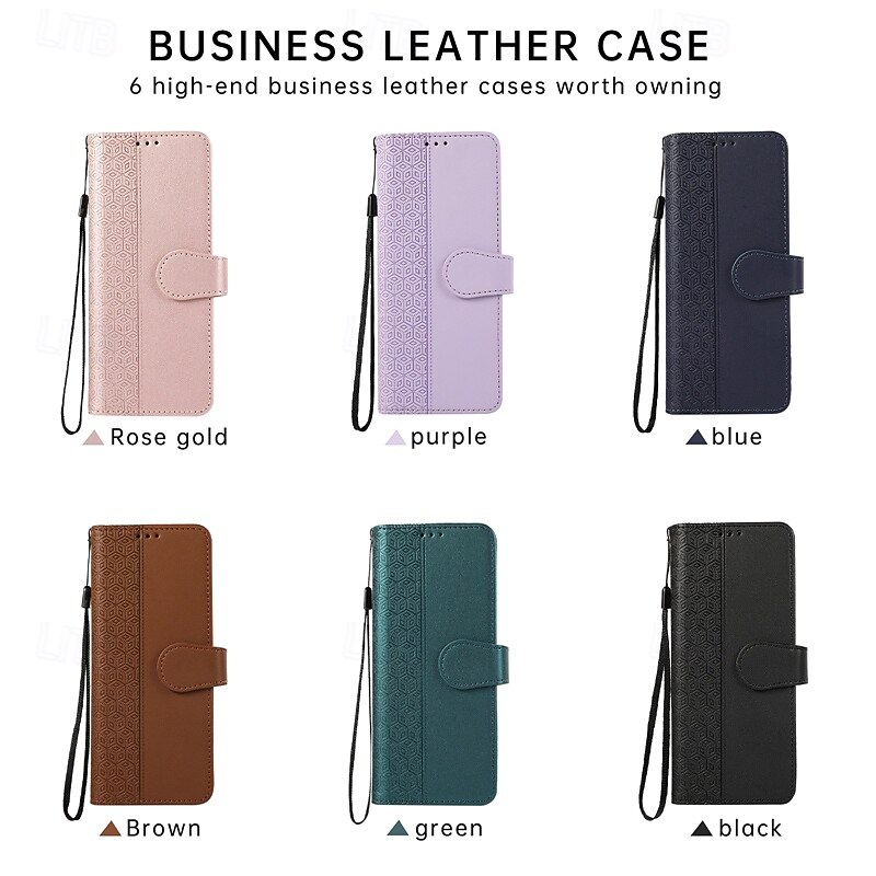 Phone Case For Samsung Galaxy Z Fold 7 Z Fold 6 Z Fold 5 Z Fold 4 Back Cover with Lanyard Card Slot Shockproof Retro TPU PU Leather