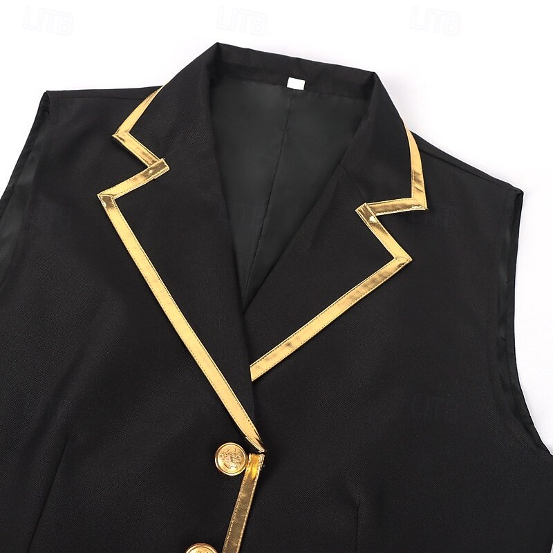 Rococo Victorian Renaissance Vest Prince Nobleman Fancy Dress Men's Halloween Carnival Performance LARP Ren Faire Adults' Vest4