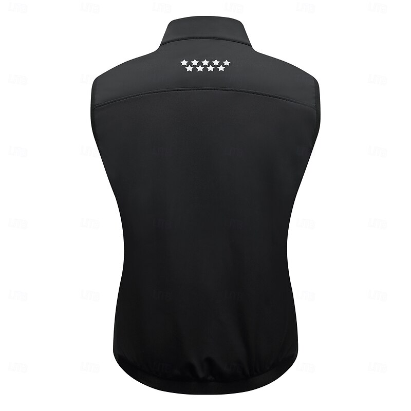 WOSAWE Autumn/Winter Fleece-Lined Warm Windproof Vest with Multiple Pockets Retro Cold-Resistant and Water-Repellent Sleeveless Jacket BD2312