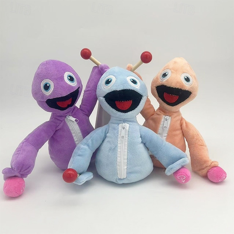 Yeeps Plush - 7.8 Plush Toys Stuffed Animals Dolls in Purple Beige and Blue Perfect for Kids and Adults Ideal for Birthdays Christmas
