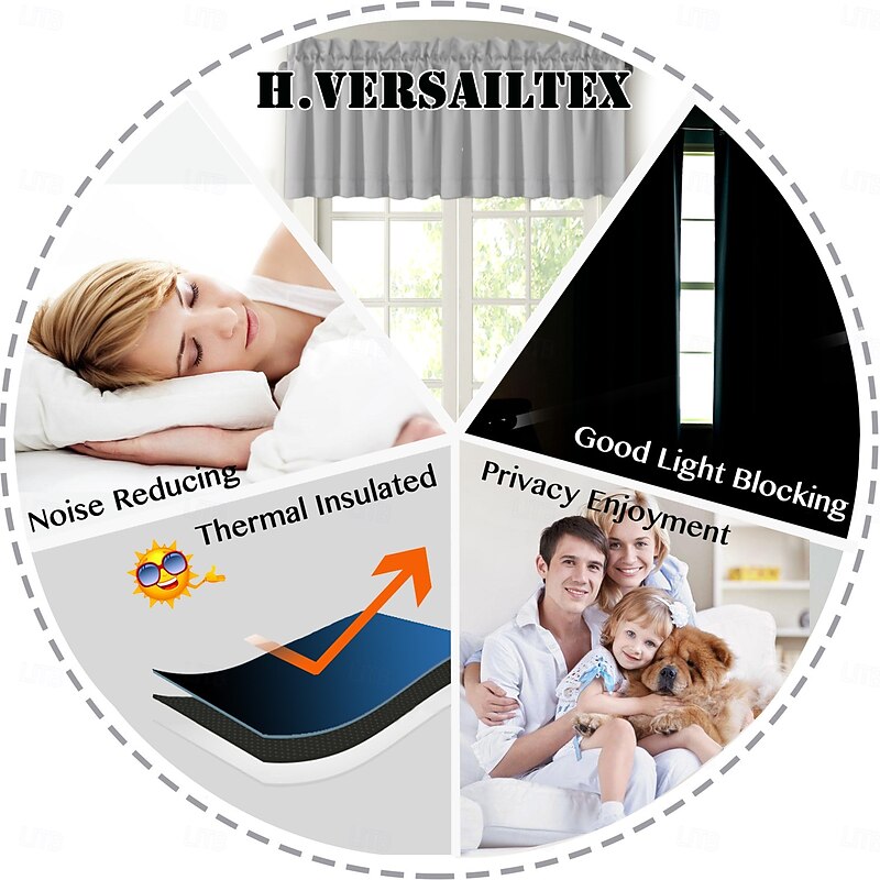 High-Density Blackout Solid Color Short Curtains, Bedroom Window Drapes, Plain Thermal Insulated Valance, Modern Minimalist Small Window Coverings4