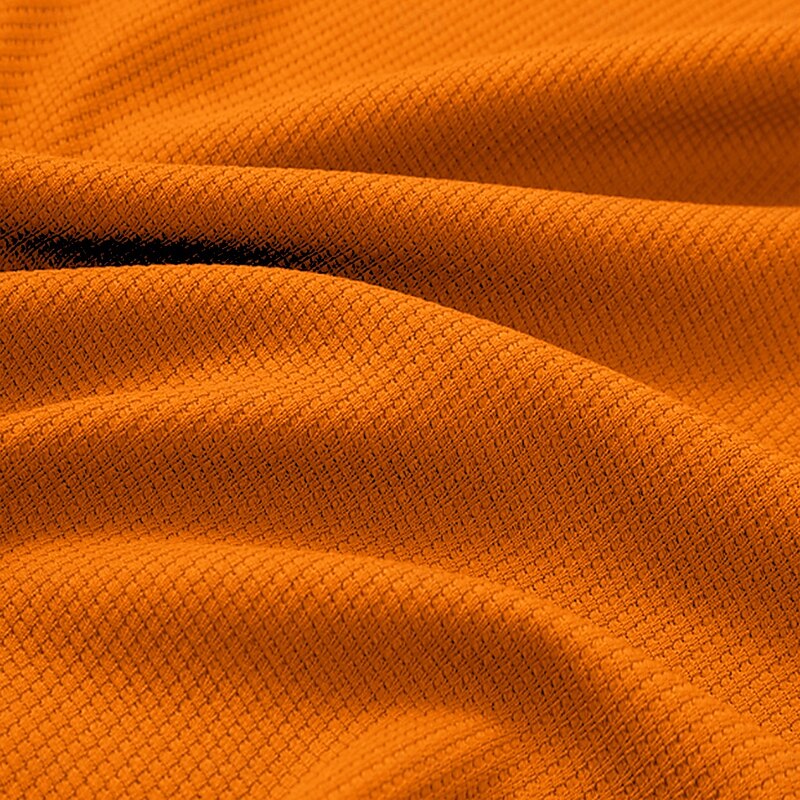 Men's Shirt Casual Shirt Button Up Shirt Waffle Knit Shirt Orange Long Sleeve Plain Collar Vacation Casual Clothing Apparel Fashion Modern Casual4