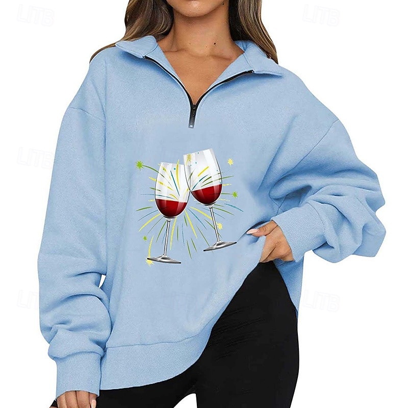 Women's Pullover Sweatshirt Lounge Top Christmas Sweatshirts Hooded Long Sleeve Top Athleisure Graphic Holiday Vacation Sportswear Activewear Black White Pink3