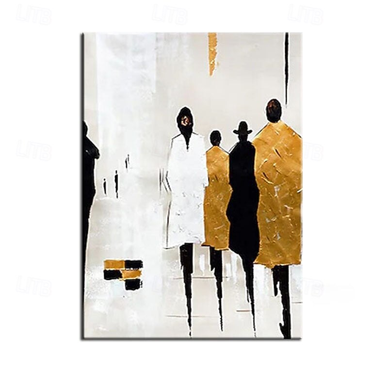 Abstract British Street People Oil Painting Canvas Posters and Prints Nordic Wall Art Picture Luxury Living Room Home Decoration2