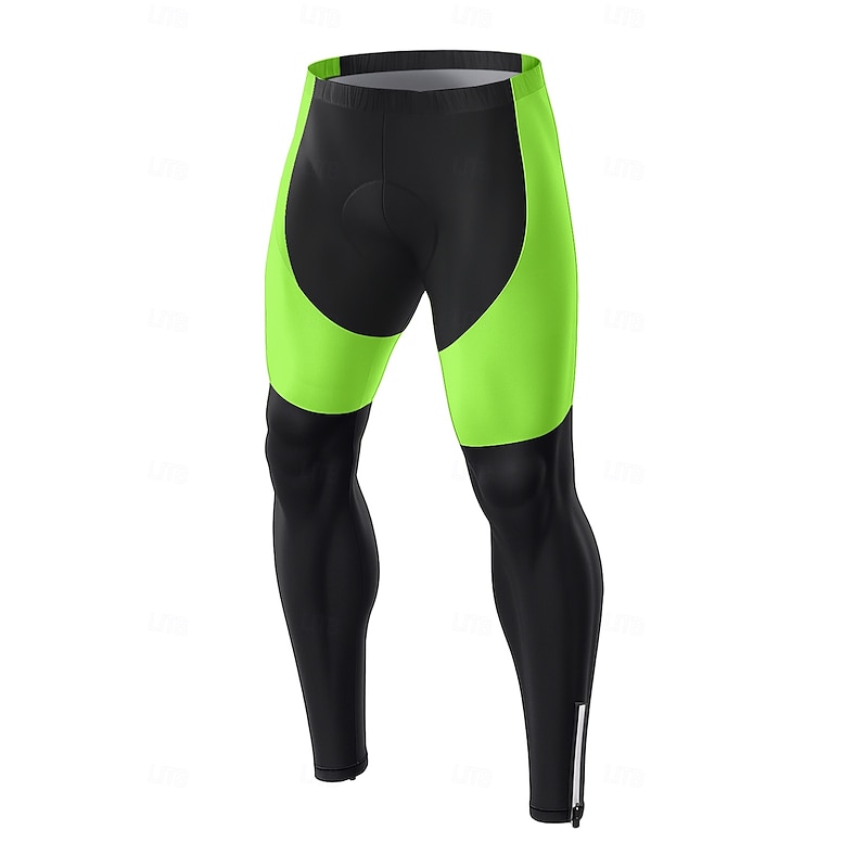 Men's Graphic Bike Pants Bike Bottoms Slim Fit Sports UV Resistant 3D Pad Quick Dry Reflective Strips White Yellow Clothing Apparel Bike Wear4