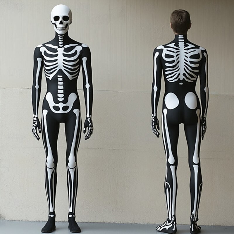 Patterned Zentai Suits Cosplay Costume Mask Printing Carnival Costume Full Body Suit Men's Women's Boys' Sexy Costume Halloween Costume for Performance Party Masquerade Kid's Adults'2