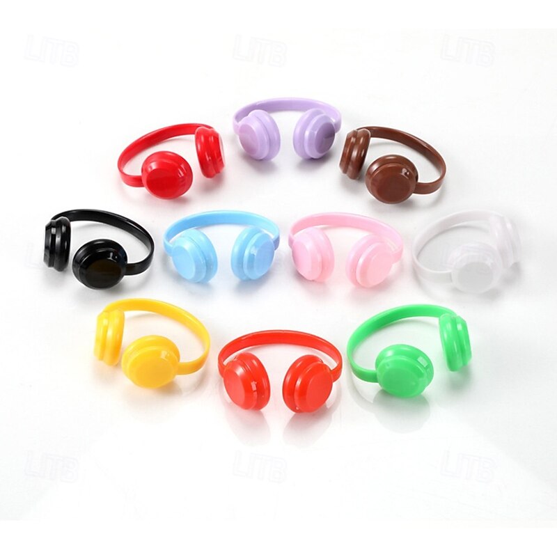 3D Printed Headphones Accessories for LabubuNo Dollsfor Dolls 3.94-6.69inch10-17cm in SizeSuitable for Daily Display Great as a Gift2