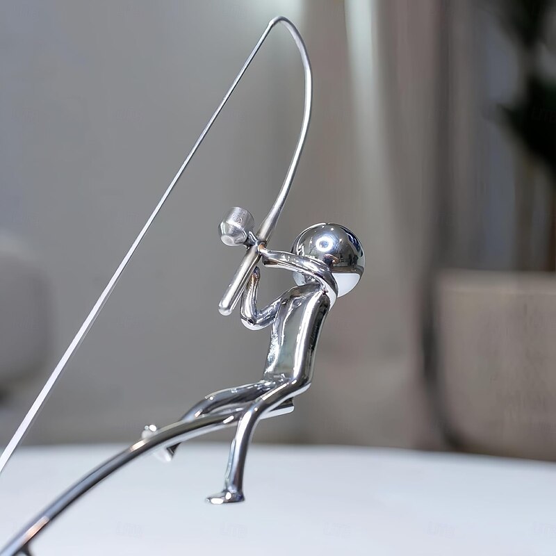 The Fisherman Balancing Sculpture Steel Balancing Tumbler Toy Kinetic Art Balance Toy Decompressive Science Psychology Home Office Decor Desk Toy3