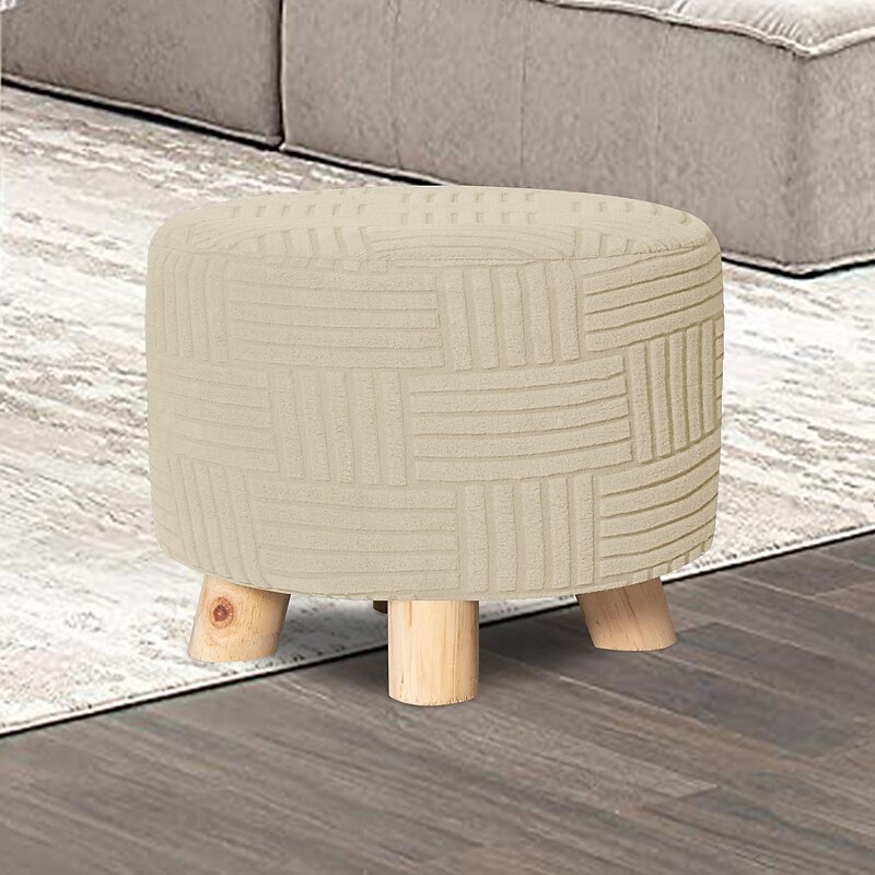 5x5 Grid Round Textured Cushion - Anti-Slip Seat Pad with 3D Bumps, Soft and Stylish Chair Mat for Home or Office