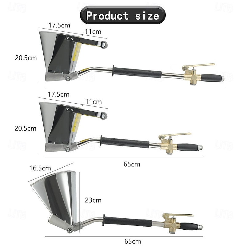 Sand Mortar Spray Gun Wall Gray Shovel Cement Sprayer Gun Wall Painting Concrete Sprayer Tool 65/75cm2