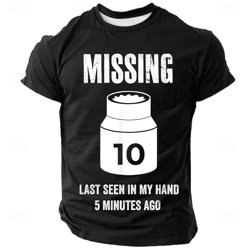 Men's Funny Slang T Shirt Short Sleeve T shirt 3D Print Crew Neck Shirt Fashion Daily Street Daily Black Blue Green Summer Spring Clothing Apparel S M L XL XXL XXXL4