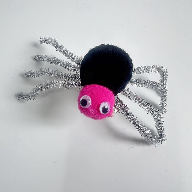 Kids Girls' Hair Accessories Sweet Outdoor Vacation Spider Black White3