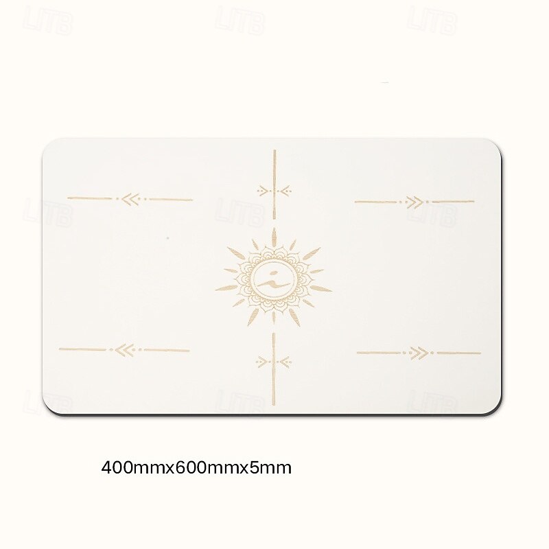 Exercise Yoga Mat 40*60*0.5 cm Durable PU(Polyurethane) for Exercise & Fitness Pilates Dark Pink Black White3