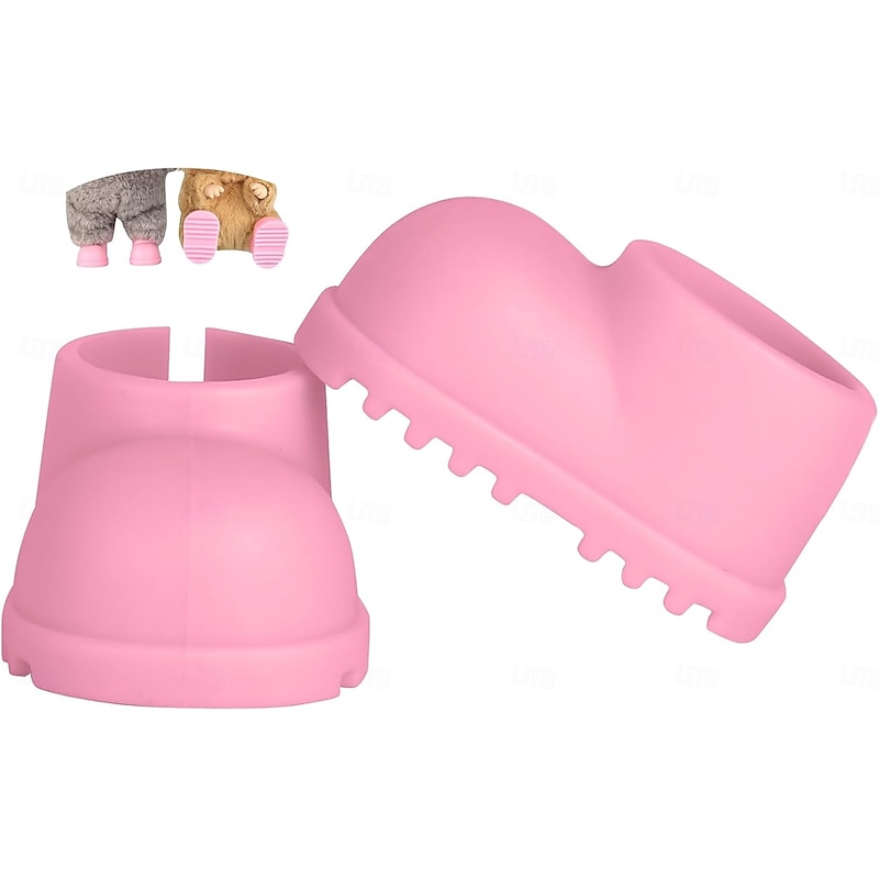 10 Pair Doll Shoes for 17cm Doll Cute Mini Shoes Accessories for 17cm Dolls Sitting Standing Series Silicone Doll Rain Shoes Boots(No Doll)3