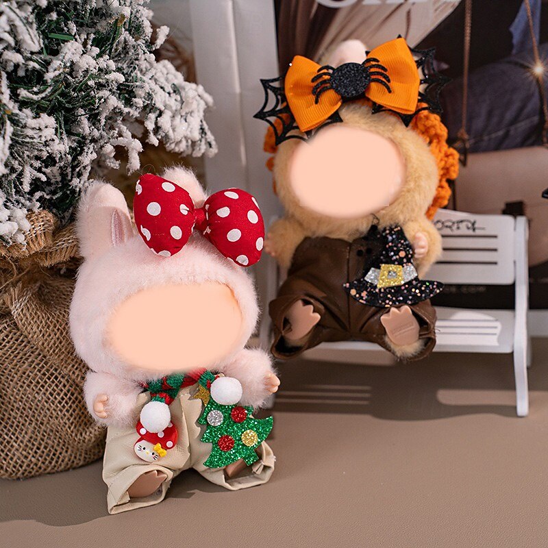 Doll Halloween Clothes Doll Clothes Set Cute Costume Dressing Outfits Accessories for 6.69 Inch Doll (NO DOLL)4