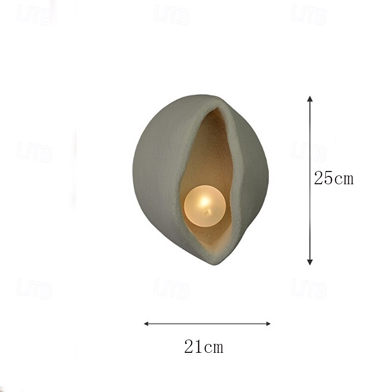 ED Indoor Wall Light Minimalist Wall Light Wabi-Sabi 21cm Bedside Lamp Living Room Bedroom 110-240V4