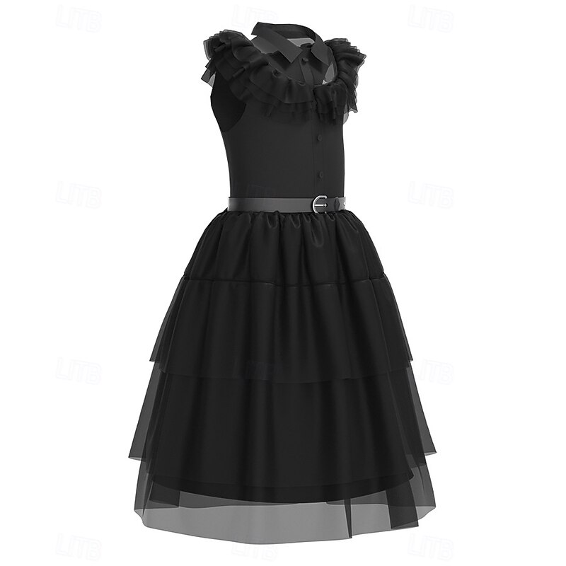 Gothic Horror Dark Academia Dress Costume Fancy Dress Cosplay Movie Cosplay for Women's Girls' Adults Kid's Halloween Carnival Performance Party Educational Dress Up3