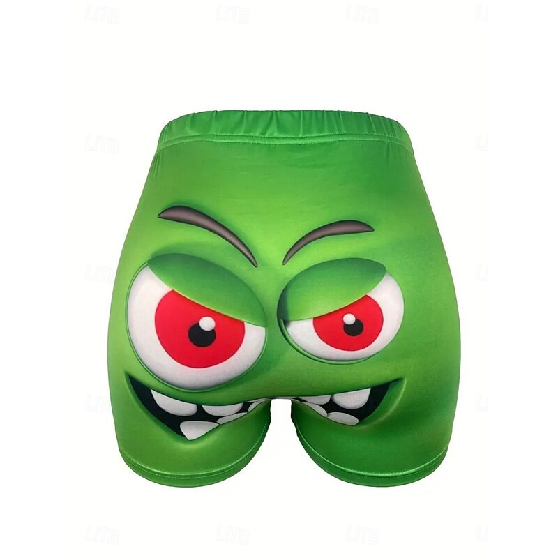 Women's Chinos Shorts Vacation Vintage Fashion Short High Waist Character Elastic Waistband Printing Comfy Soft Comfortable Stretchy Vacation Yoga Sports Outdoor Black Yellow Pink Red Summer Spring3