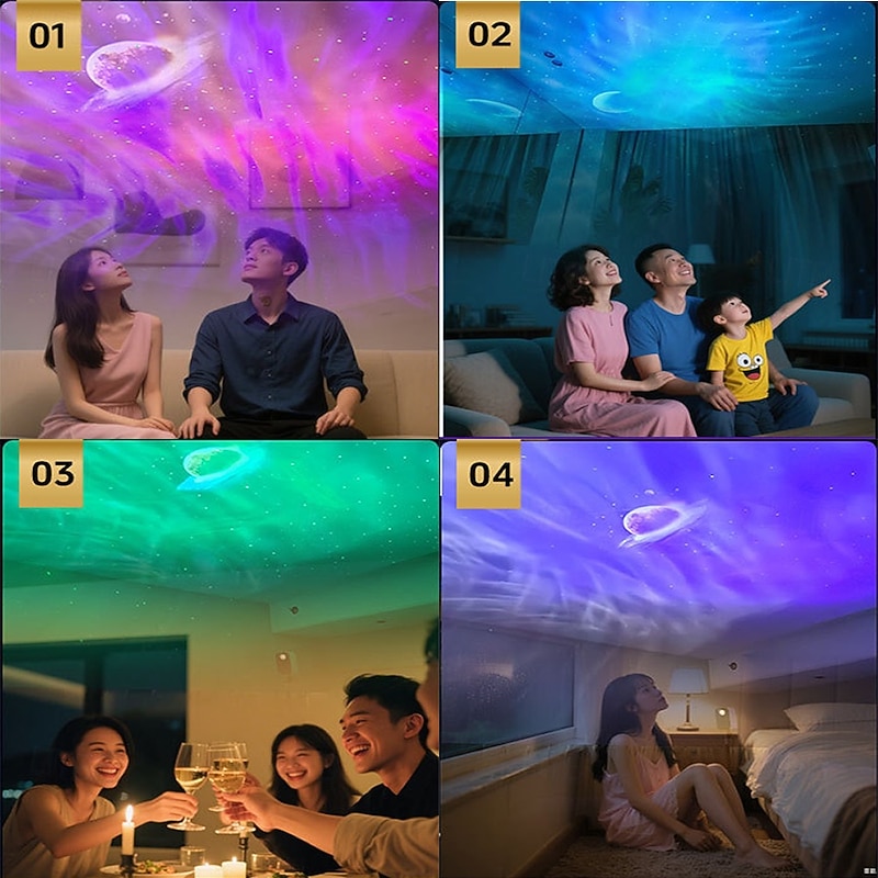 Northern Lights Galaxy Projector Bluetooth Galaxy Projector for Bedroom RemoteTimer Moon Star Projector Galaxy Light ProjectorChristmas Gifts4