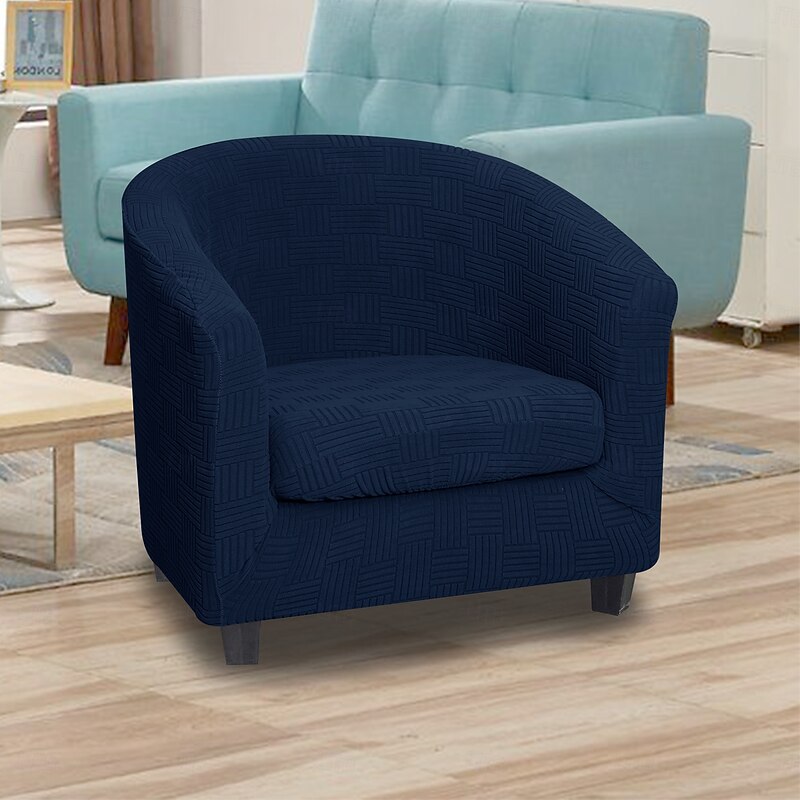 Half-Round Modular Sofa with 5x5 Grid Stitch Design  Split Curved Sectional Seating for Modern Living Room4